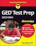 GED Test Prep 2023 / 2024 For Dummies: Book + 3 Practice Tests Online (GED Test for Dummies)