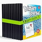 Better Office Products Primary Journal, Hardcover, Primary Composition Book Notebook - Grades K-2, 100 Sheet, One Subject, 9.75" x 7.5", Blue Cover-12 Pack