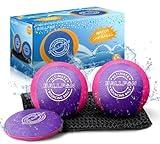 BallFUN Skip Balls for Water, Water Skipping Balls for Swimming Pool, Pool Toys for Friends and Family, Water Toys and Beach Must Have, Purple