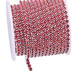 KAOYOO 10 Yards 4MM Crystal Rhinestone Close Chain Trim for Sewing Crafts,DIY Decoration