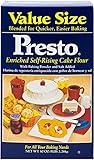 Presto Self-Rising Cake Flour With Baking Powder & Salt, 80 Oz (5 Lb) Bag, Pack of 1