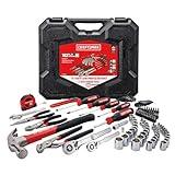 CRAFTSMAN 102-Piece Tool Kit for Home and Car, Durable Hand Tool Set with SAE/Metric Sockets (CMMT99449)