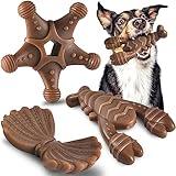 Dog Toys for Aggressive Chewers, Indestructible Toys for Large Dogs, Dog Chew for Large Medium Small Breed, 3 Pack Super Chewer with Tough Nylon, Gift for Dogs