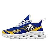 AWSOLE Custom Men's Running Shoes Lightweight Athletic Cushion Team Sports Sneaker Jogging Training Baseball Tennis Shoes with Team Color