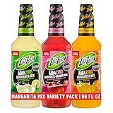 Zing Zang Margarita Mix Variety Pack, Margarita, Strawberry Daiquiri, Mango, Non-Alcoholic Cocktail Mixer, 32 Fl Oz Bottle (Pack of 3)