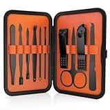 Wild Willies 10-Piece Manicure & Pedicure Kit - Multifunctional Mens Grooming Kit - Includes Nail Clippers, Scissors, Tweezers, Files - Compact Travel Manicure Set for Men & Women - All-in-One Case