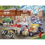 RoseArt - American Nostalgia - Hot Rod Garage - 550 Piece Jigsaw Puzzle for Adults