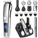 Ufree Beard Trimmer for Men, Waterproof Electric Razor for Nose, Body, Face and Mustache, Cordless Hair Clippers Shavers for Men Grooming Kit, Gifts for Men Husband Father