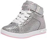Skechers Kids Girls Shoutouts 2.0-Style Summit Sneaker, Gun Metal, 3 Little Kid