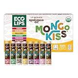 Mongo Kiss USDA Organic Lip Balm Set 8-pack (0.15 oz. each) with Mongongo Oil & Cocoa Butter to Moisturize Chapped Lips | Made in USA by Eco Lips (Variety)