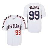 ZXCVB Men's #99 Ricky Vaughn Jersey 90s Hip Hop Clothing Movie Baseball Jersey Stitched (as1, Alpha, x_l, Regular, Regular, White)