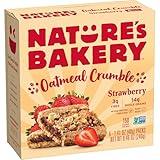 Nature's Bakery Oatmeal Crumble Strawberry Bars, 1.41 Oz, 6 Ct