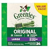 Greenies Original Large Natural Dental Care Dog Treats, 36 oz. Pack (24 Treats)