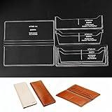 BAENRCY Handbag Acrylic Template Wallet Leather Pattern Acrylic Leather Pattern Leather Templates for Bags
