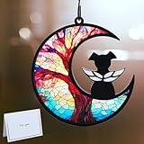 CCiaga DIY Dog Angel Memorial Suncatcher with Sympathy Card,Dog Memorial Gifts for Loss of Dog,Loss of Dog Sympathy Gift (3-Life Tree)