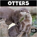 MICASA Otters 2026 Wall Calendar 12 Month | 12" x 24" Open | Thick & Sturdy Paper | Giftable | Calendar 2026