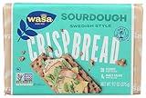 Wasa Sourdough Crispbread, 9.7 oz, Crackers, Non-GMO Ingredients, Good Source of Fiber, Fat Free