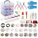 Jewelry Making Kit, 1960 pcs, Supplies Includes Beads, Instructions, Findings, Wire for Bracelet, Necklace, Earrings Making Kit for Adults by Inscraft