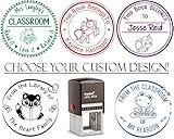 Choose from 100+ Designs! - Book Belongs to Stamp from The Library of Classroom Self Inking Stamp Custom Personalized Label Children Gift Customized Name Book Naming Rubber Stamper Animals