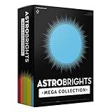 Astrobrights Mega Collection, Colored Paper,"Classic" 5-Color Assortment, 625 Sheets, 24 lb/89 gsm, 8.5" x 11" - MORE SHEETS! (91623)