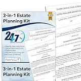 Estate Planning Kit Includes Last Will and Testament, POA, Living Will and Medical POA and Detailed Instructions Live Legal Support