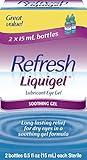 Refresh Liquigel Lubricant Eye Gel, 2 Bottles 0.5 Fl Oz (15mL) Each Sterile (30mL)