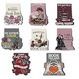 Dark Romance Magnetic Bookmarks, 8 Pcs Gothic Magnet Page Markers Romantasy Book Marks for Reading Women, Dark Romance Merch Bookish Essentials Gifts for Book Lovers Students Teachers