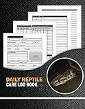 Daily Reptile Care Log Book: Specially Designed For Reptile Lovers To Track Daily & Weekly Activities. Funny Gift For Snake Lovers Women Men Kids ... Bath & Others. With Bonus Lined Notes Section