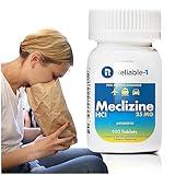 Reliable-1 Laboratories Meclizine HCL 25mg 100 Tablets (1 Bottle)