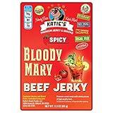 Katie's Beef Jerky - Sugar Free Beef Jerky -12 Delicious Keto-Friendly Flavors, High Protein, Sugar Free Meat Snacks, Great Snack for Low Carb Diet, Made in USA (Spicy Bloody mary, 3)