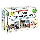 Key Education Photo Conversation Cards—Social Emotional Flash Cards For Children With Autism and Aspergers, Behavioral and Communication Skills Practice, Educational Games for Kindergarten+ (90 pc)