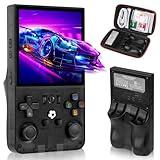 R36MAX Retro Game Console, Handheld Game Console with 4.0-in IPS HD Screen，Video Game Consoles with 64GB Memory and 18,000+ Retro Games, Portable Games Consoles with Storage Bag（Black）