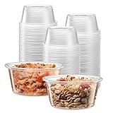 (3.25 oz - 200 Cups) Clear Disposable Plastic Portion Cups No Lids, Small Containers For Portion Controll, Jello Shots, Meal Prep, Sauce Cups, Slime, Condiments, Medicine, Dressings,