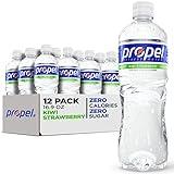 Propel, Kiwi Strawberry, Zero Calorie Sports Drinking Water with Electrolytes and Vitamins C&E, 16.9 Fl Oz (Pack of 12) - Packaging May Vary