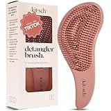 Kitsch Detangler Hair Brush for Curly or Straight, Wet and Dry Hair, Detangling Brush with Flexible Hairbrush Bristles, Hair brushes for Women & Men, Adults & Kids, for Shower & Travel - Terracotta