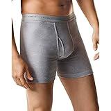 Hanes Mens 5-Pack Ultimate FreshIQ Boxer with ComfortFlex Waistband Brief,Grey/Black,2XL
