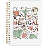 AQYIP Medical Assistant Spiral Notebook, Medical Assistant Gifts for Women Journaling Notebooks, Physician Assistants Gifts Journal for Writing, Nursing Notebooks for Note Taking, 5.5x8.3 Inch