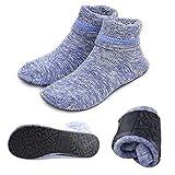 AIYUE Women's Slipper Socks Cable Knit Slipper Socks With Non-Skid Gripper Soles