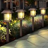 Benany Solar Pathway Lights Outdoor, 12 Pack Upgraded LED Waterproof Solar Outdoor Lights, Solar Garden Landscape Lighting for Outside Driveway Garden Landscape Walkway Path Yard Lawn Decor (12)