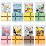 Summer Scented Wax Melts, ARVIDSSON Tropical Soy Wax Cubes for Warmer, Strong Scent Fragrance Melts, Ocean Breeze, Pina Colada, Fresh Cotton, Pineapple and More, Candle Melts Gift Set
