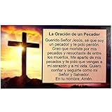 Spanish Version, A Sinner's Prayer Pocket Cards, Spanish Scripture Cards, Prayer Cards, Salvation Scriptures, Gospel Tracts, Christian Evangelism. 3.5x2”, 50 Cards
