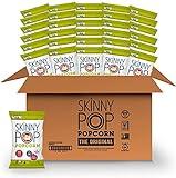 SkinnyPop Original Popcorn, Individual Snack Size Bags, Skinny Pop, Healthy Popcorn Snacks, Gluten Free, 0.65 Ounce (Pack of 30)