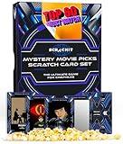 Mystery Movie Night Scratch Off Date Card Game Set- 60 Fun Nights of Adventure, Romantic Scratch Off Date Ideas for Him, Her, Girlfriend, Boyfriend, Wife, or Husband