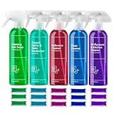 DOLLAR CLEAN CLUB Complete Home Cleaning 15 Pack Kit, Kitchen, Bathroom, Carpet, Dish, and Glass Cleaner Refills