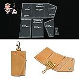 BAENRCY Key Case Acrylic Template Key Bag Leather Pattern Acrylic Leather Pattern Leather Templates for Key Bag