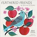 Feathered Friends 2025 Wall Calendar: Watercolor Bird Illustrations by Geninne Zlatkis