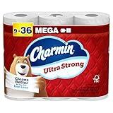Charmin Ultra Strong Toilet Paper 9 Mega Rolls, 220 Sheets Per Roll