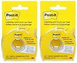 Post-it : Removable Cover-Up Tape, Non-Refillable, 1" x 700" roll -:- Sold as 2 Packs of - 1 - / - Total of 2 Each