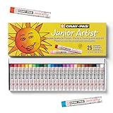 SAKURA Cray-Pas Junior Artist Oil Pastel Set - Soft Pastels for Kids & Artists - 25 Colors