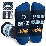 Zmart Gifts For Outdoor Lovers - Mountain Gifts For Women Men, Gifts For Mountain Lovers, Mountaineering Gifts, Hiking Gifts Camping Gifts, Mountain Socks